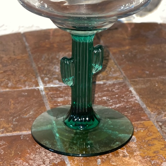 Set of 2 Vintage Cactus Margarita Glasses - Picture 6 of 15